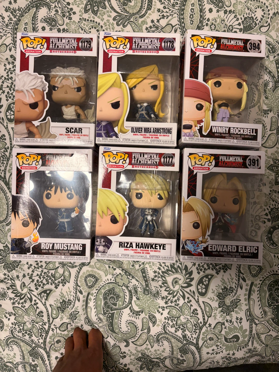 Funko Pop! Fullmetal Alchemist Brotherhood Set of 6 Figures