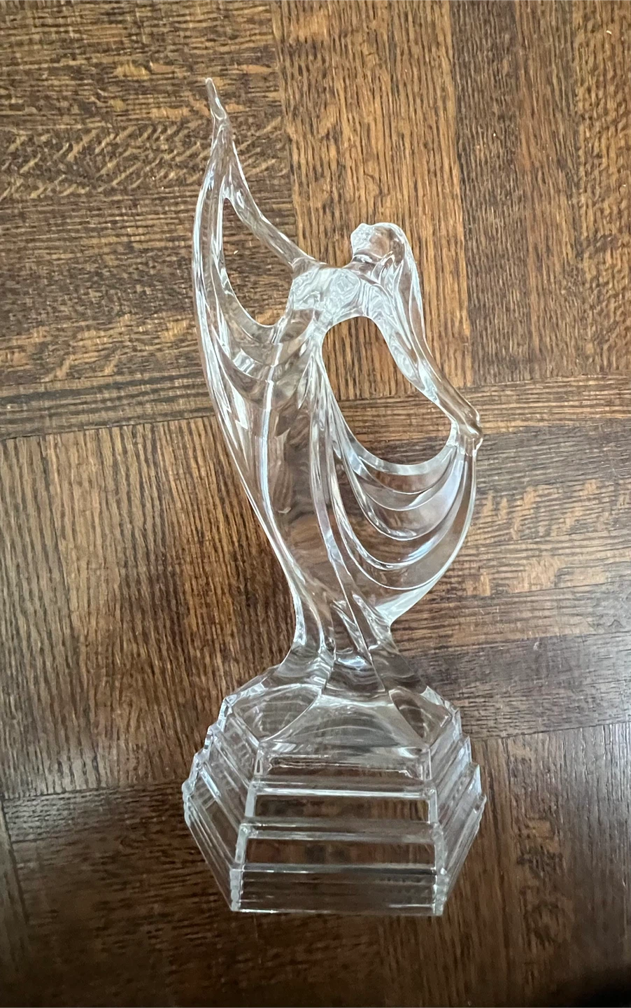 Clear Crystal Dancing Figure Sculpture