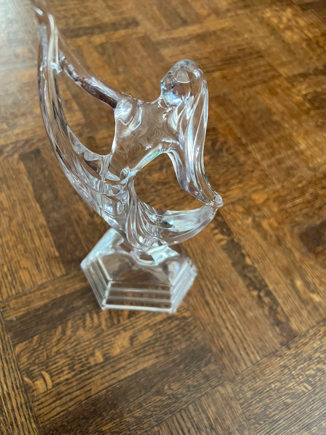 Clear Crystal Dancing Figure Sculpture - photo 2