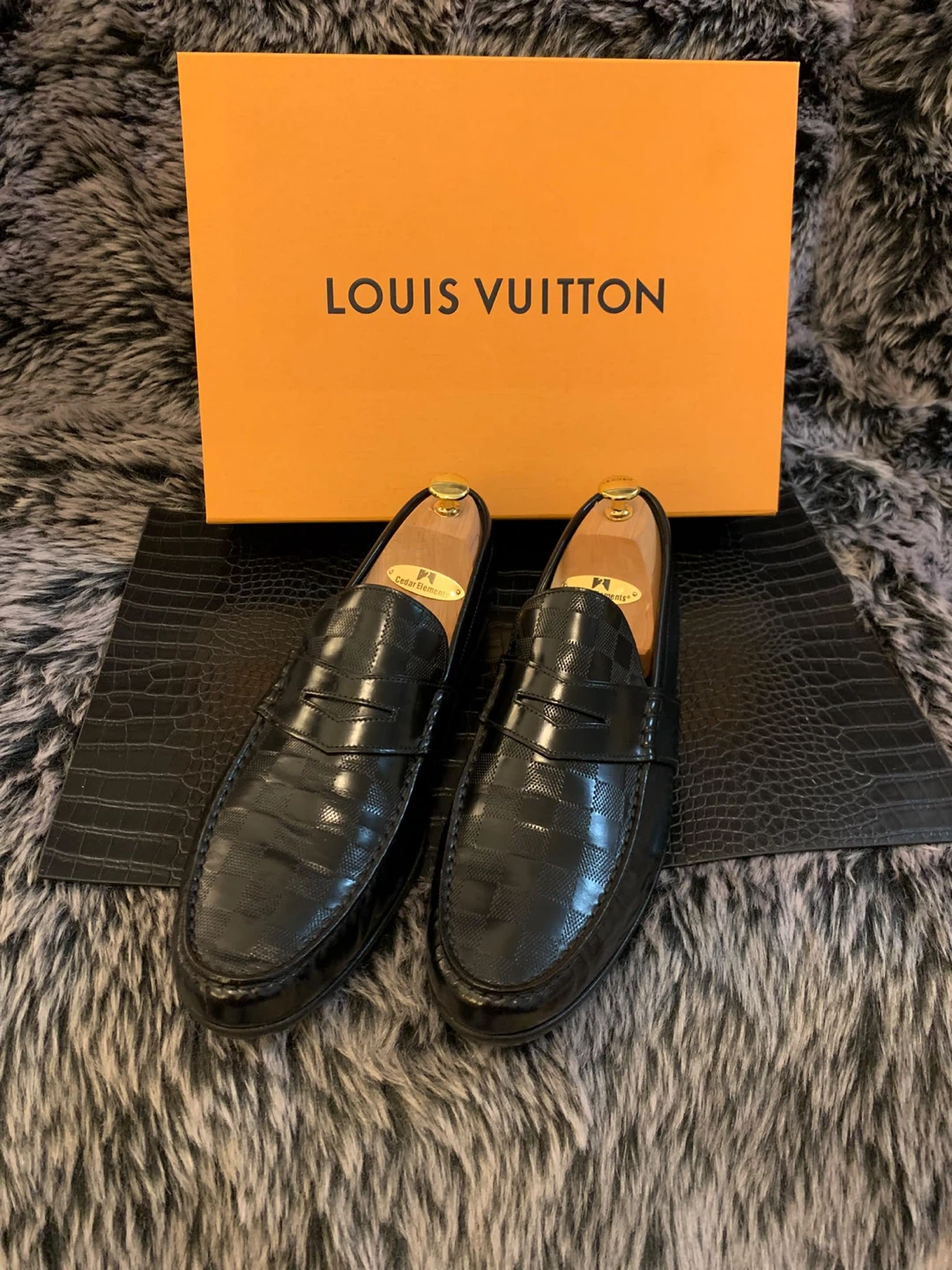 Louis Vuitton Damier Infini Loafers