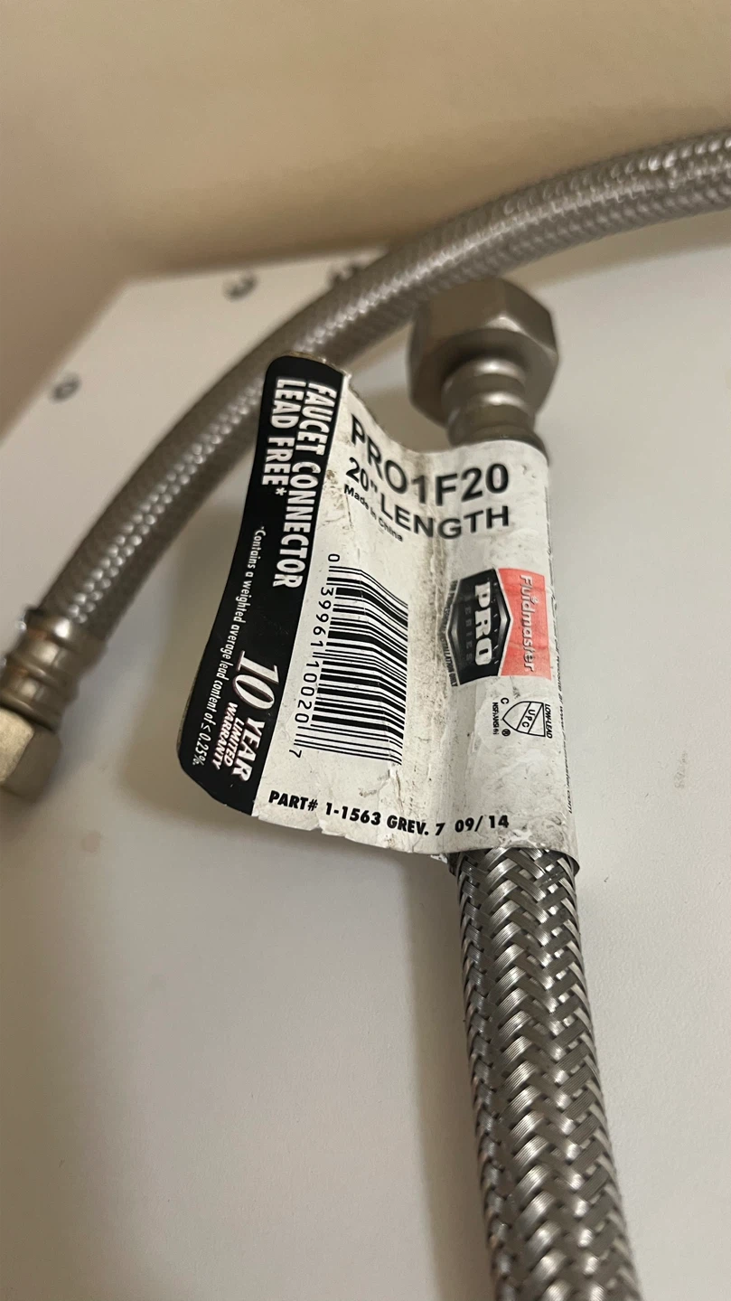 Two Fluidmaster PRO1F20 Faucet Connectors - photo 2