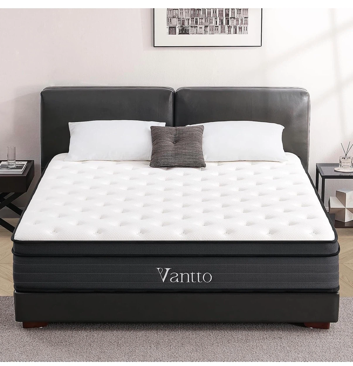 Vantto Plush Hybrid Mattress King Size 12”