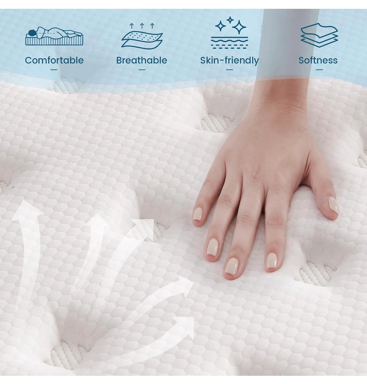 Vantto Plush Hybrid Mattress King Size 12” - photo 2