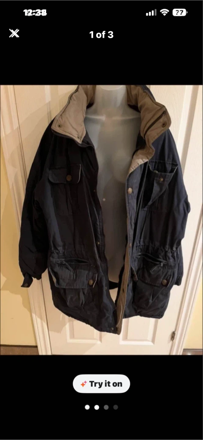 Navy Blue Winter Jacket Size XL
