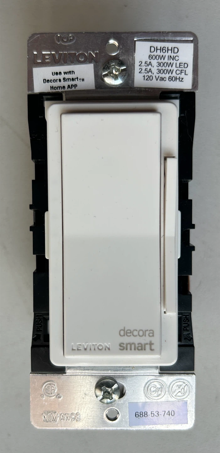 Leviton Decora Smart Dimmer Switch DH6HD