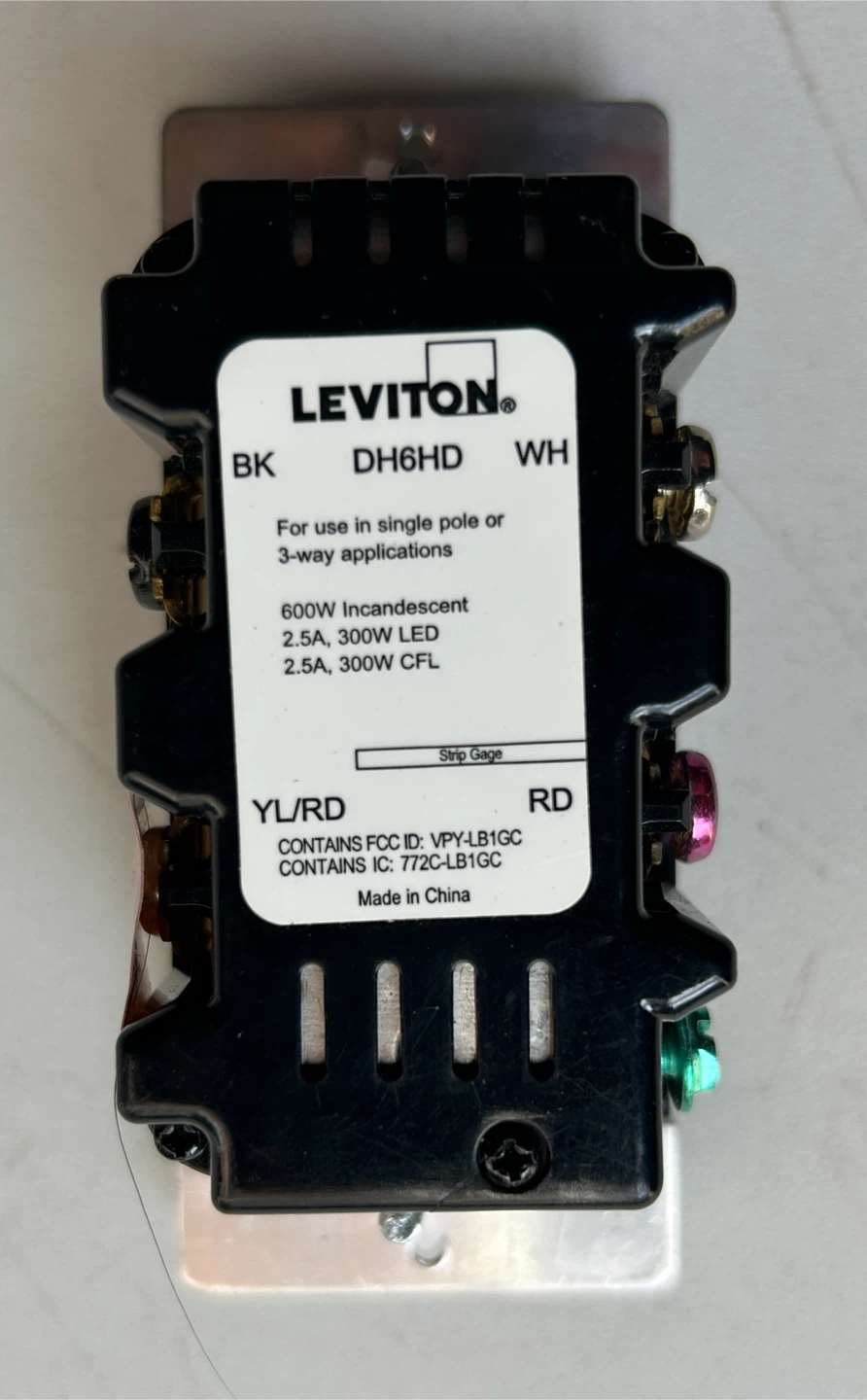 Leviton Decora Smart Dimmer Switch DH6HD - photo 2