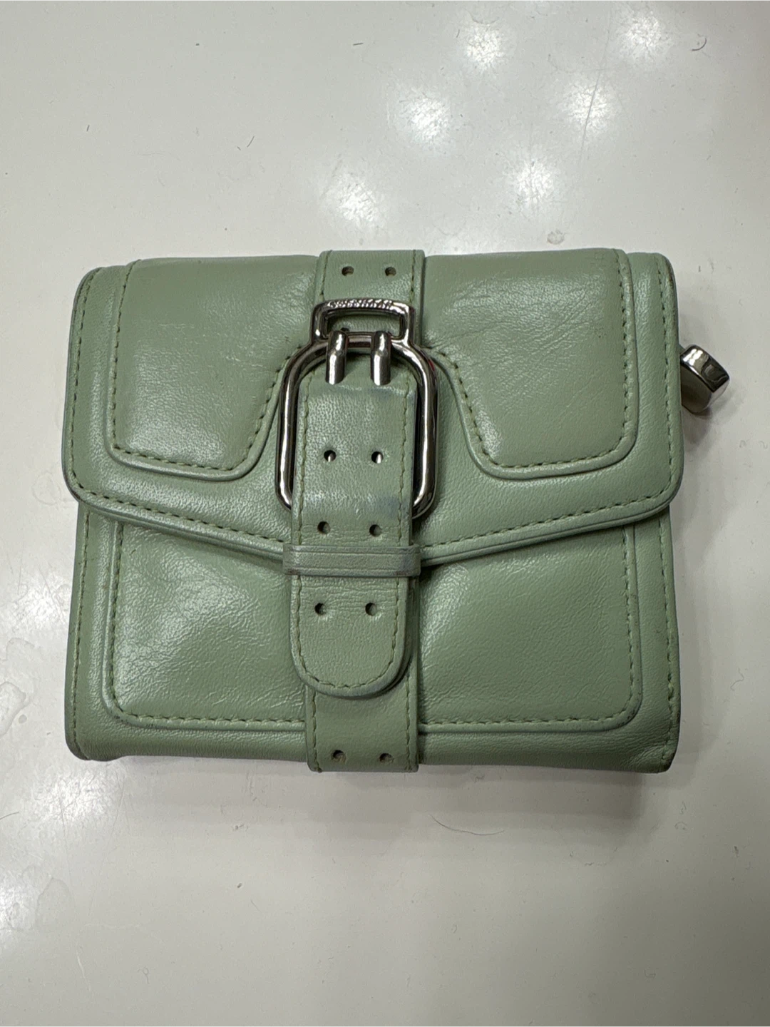 Cole Haan Light Green Leather Wallet