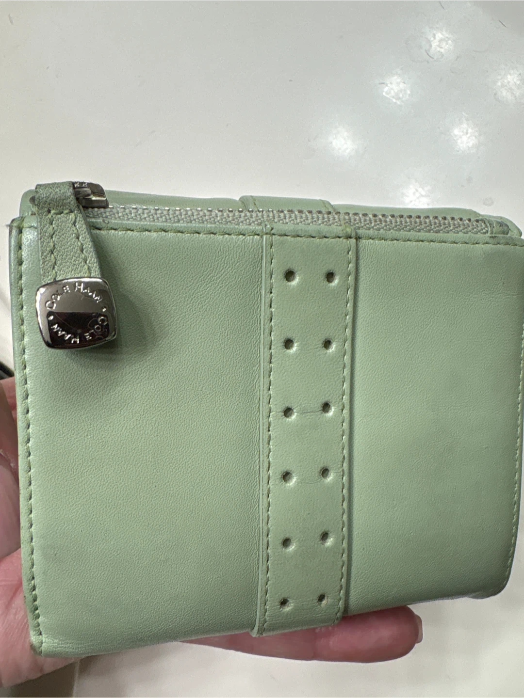 Cole Haan Light Green Leather Wallet - photo 2