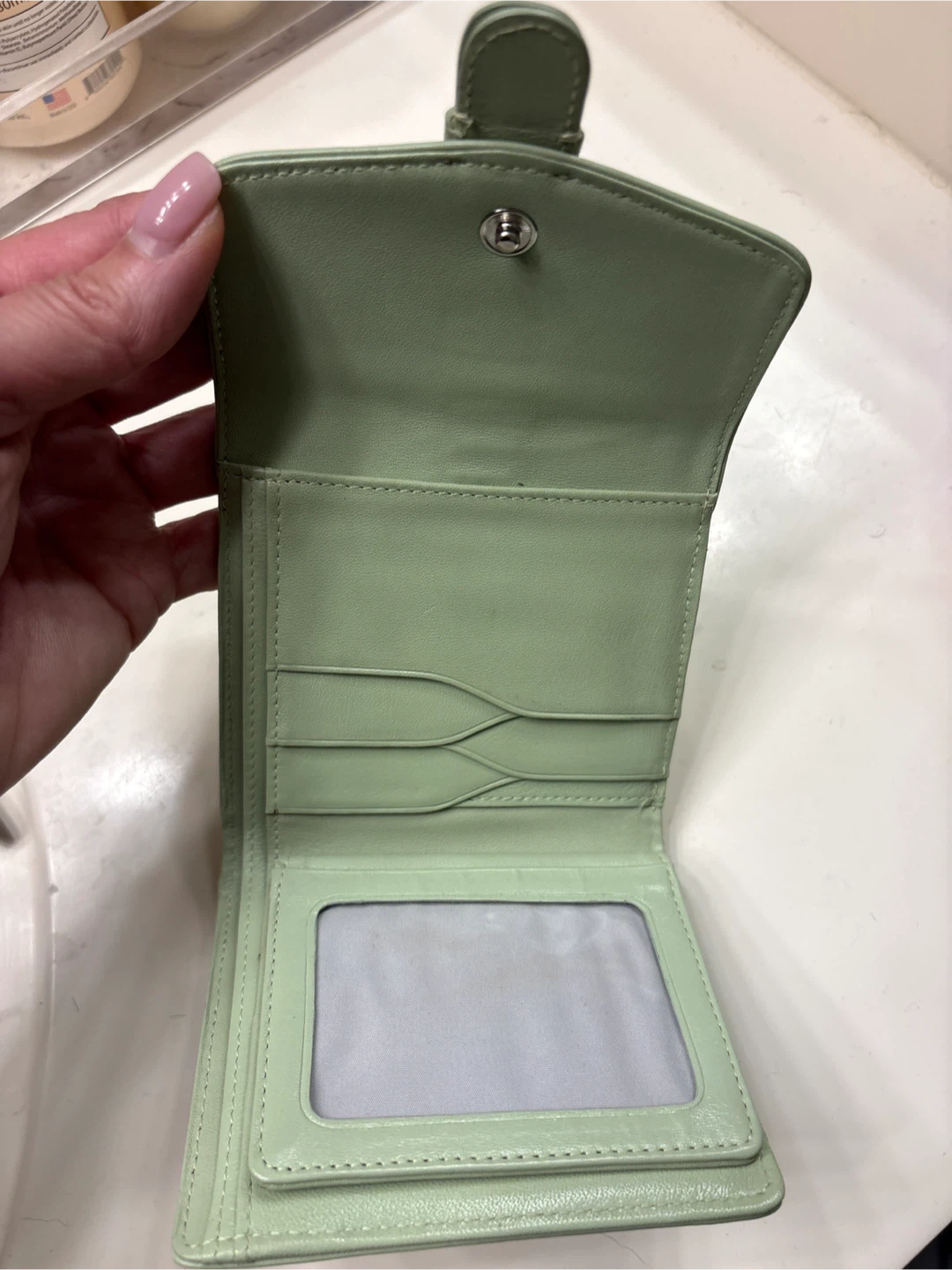 Cole Haan Light Green Leather Wallet - photo 3