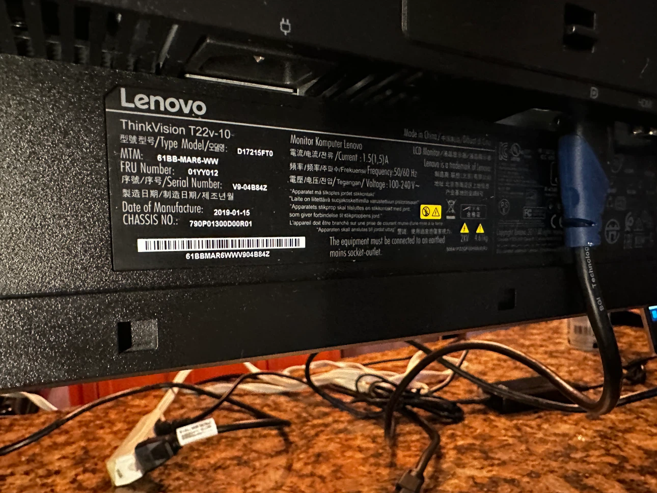Lenovo ThinkVision 22” Monitor - photo 2