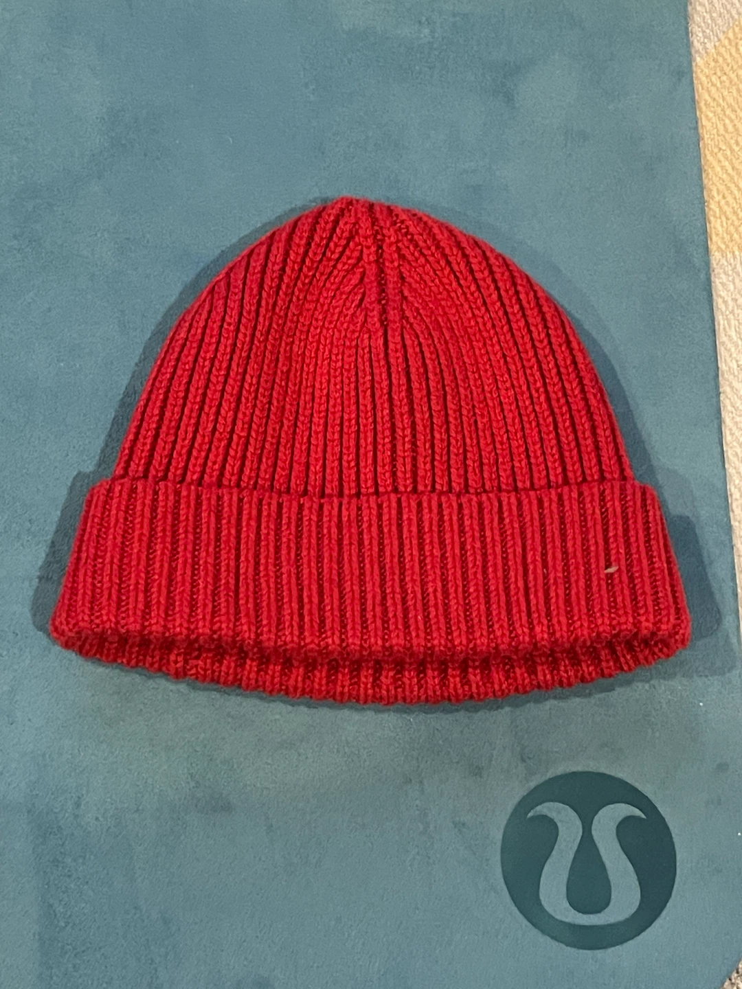 Banana Republic Red Ribbed Beanie