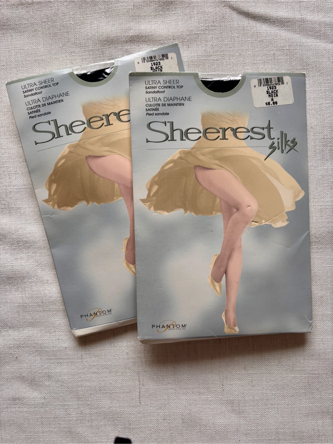Two Pairs of Sheerest Silks Pantyhose Size A