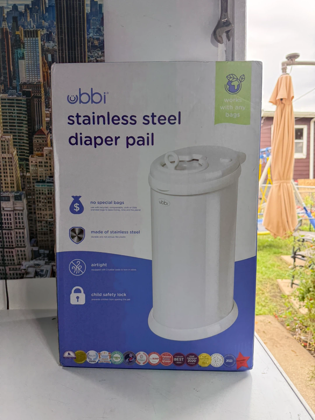 Ubbi Stainless Steel Diaper Pail