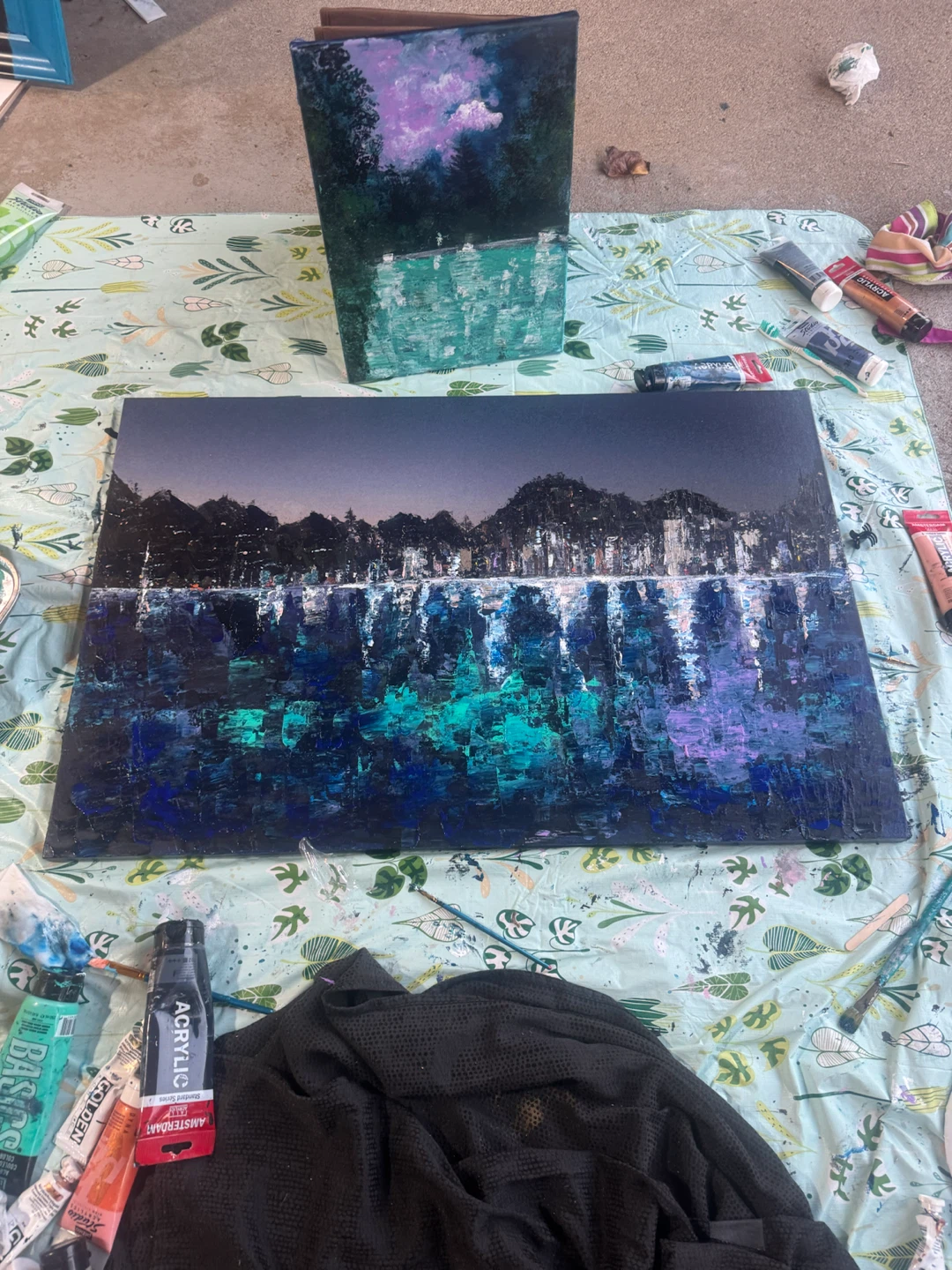 Original Hand-Painted Acrylic Landscape Canvas