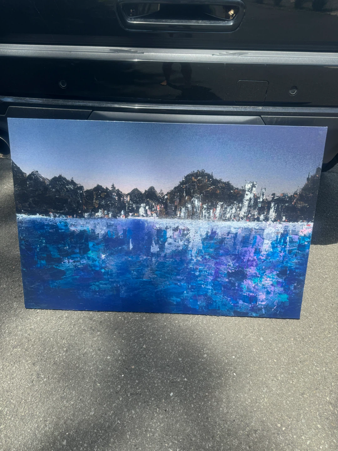 Original Hand-Painted Acrylic Landscape Canvas - photo 3