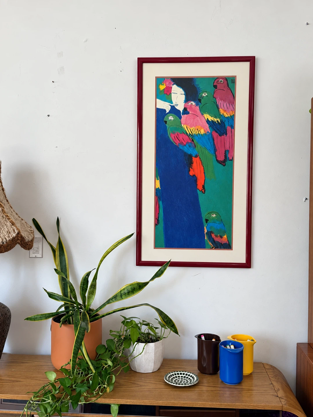 Walasse Ting “Can I Give You a Parrot?” Vintage Art 1983 - photo 3