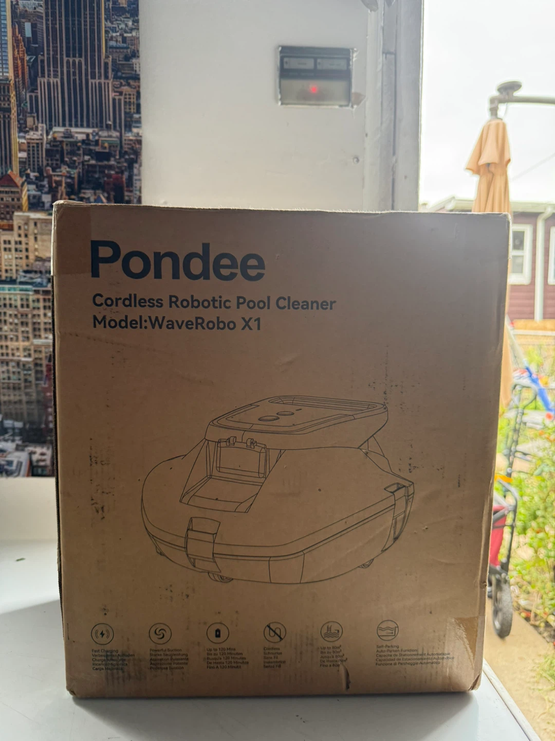 Pondee WaveRobo X1 Cordless Robotic Pool Cleaner