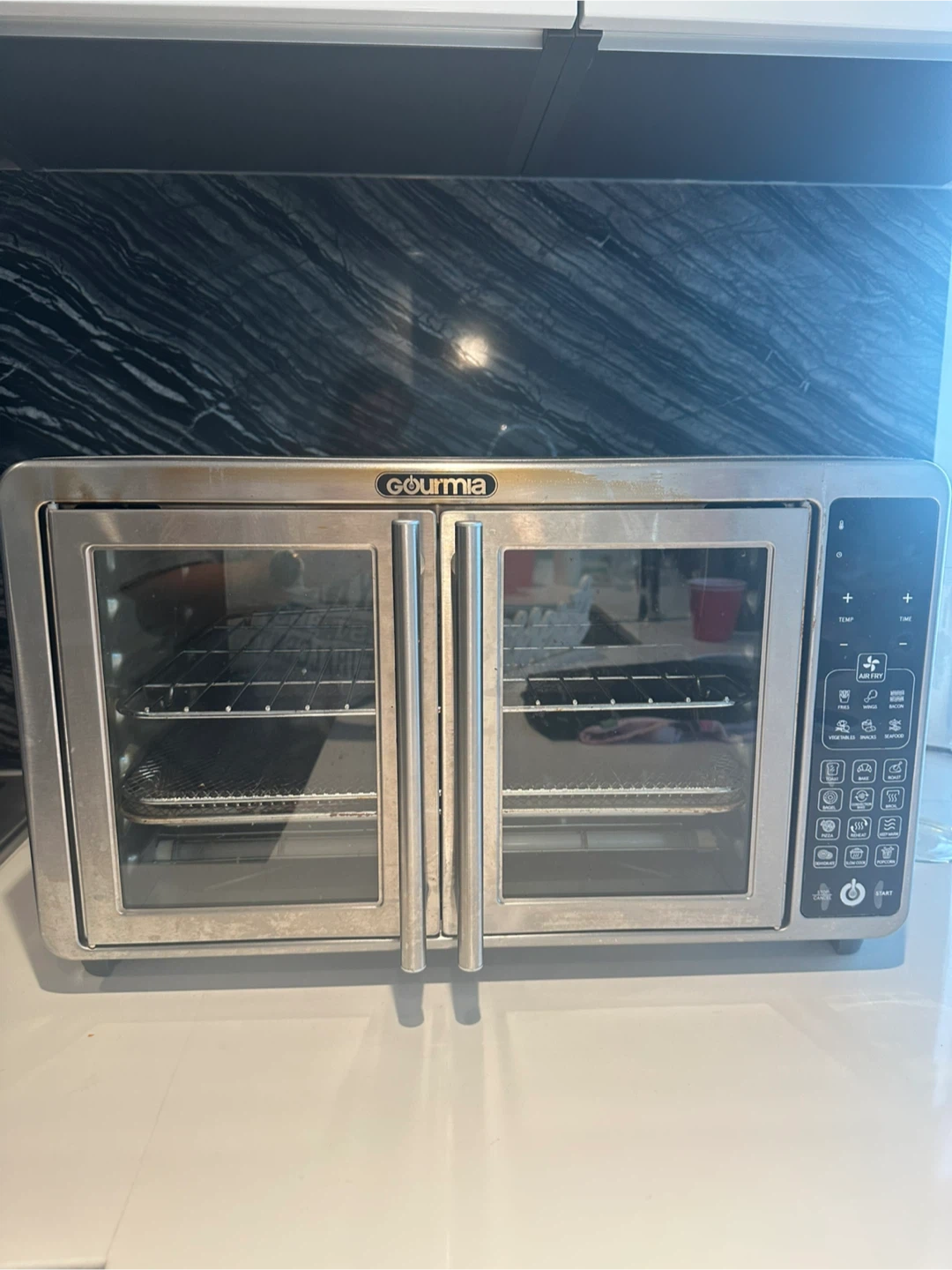 Gourmia XL French Door Air Fryer Toaster Oven