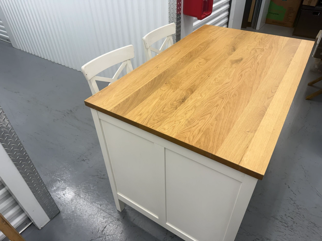 IKEA Vadholma Kitchen Island with Chairs - photo 2