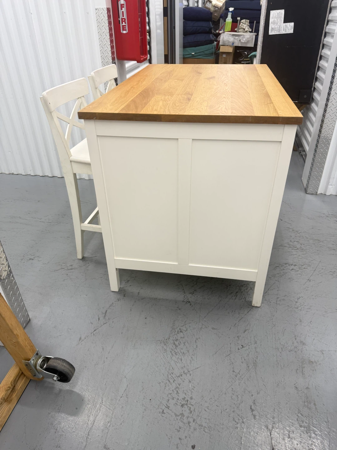 IKEA Vadholma Kitchen Island with Chairs - photo 3