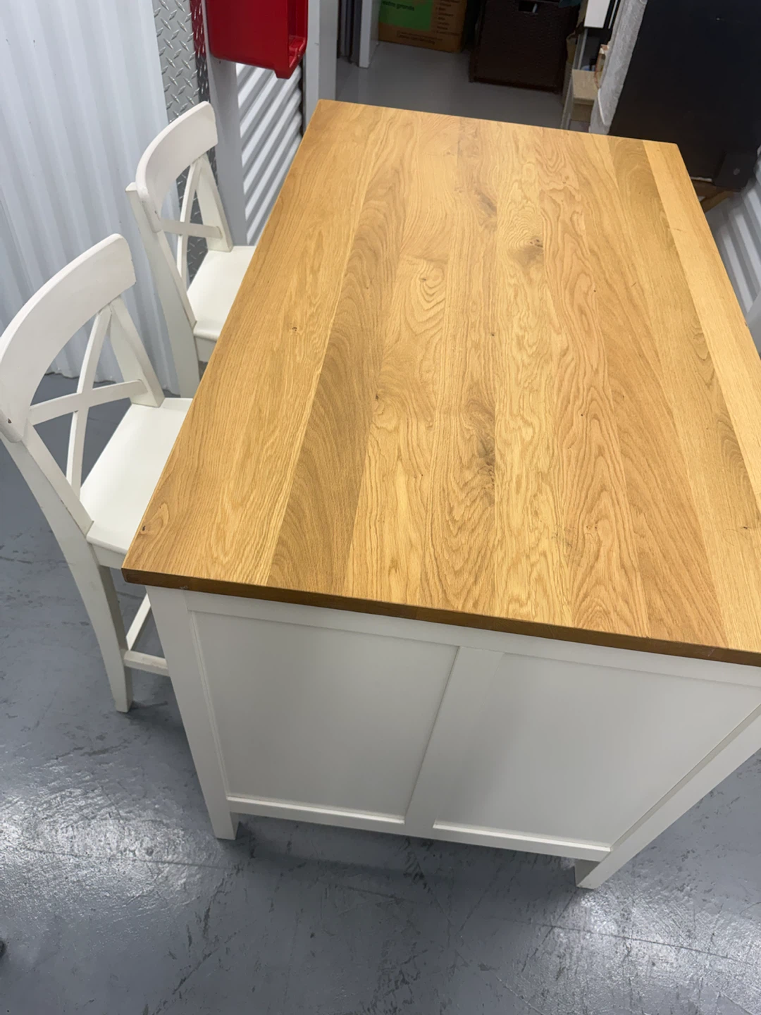 IKEA Vadholma Kitchen Island with Chairs - photo 5
