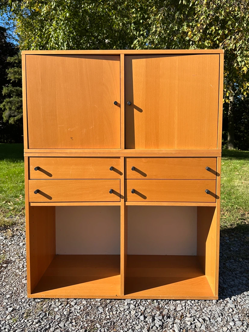 Vintage MCM Style Modular Storage Cabinet (CAN DELIVER)