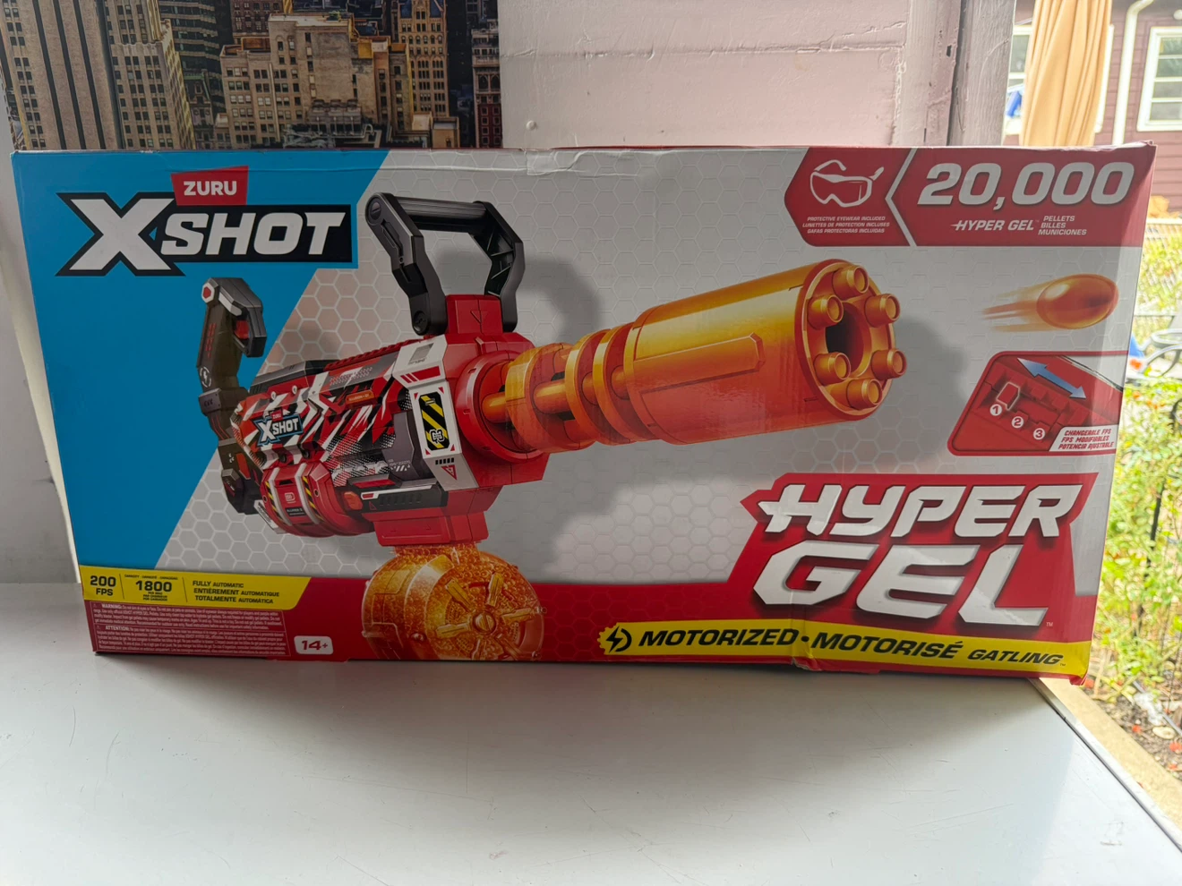 ZURU X-Shot Hyper Gel Motorized Gatling Blaster