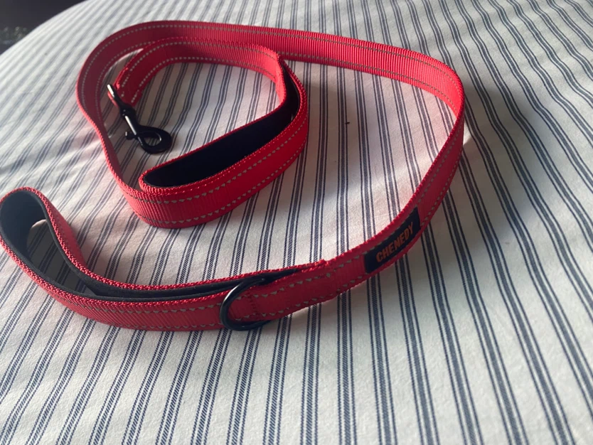 CHENEDY Red Heavy Duty Reflective Dog Leash - photo 2