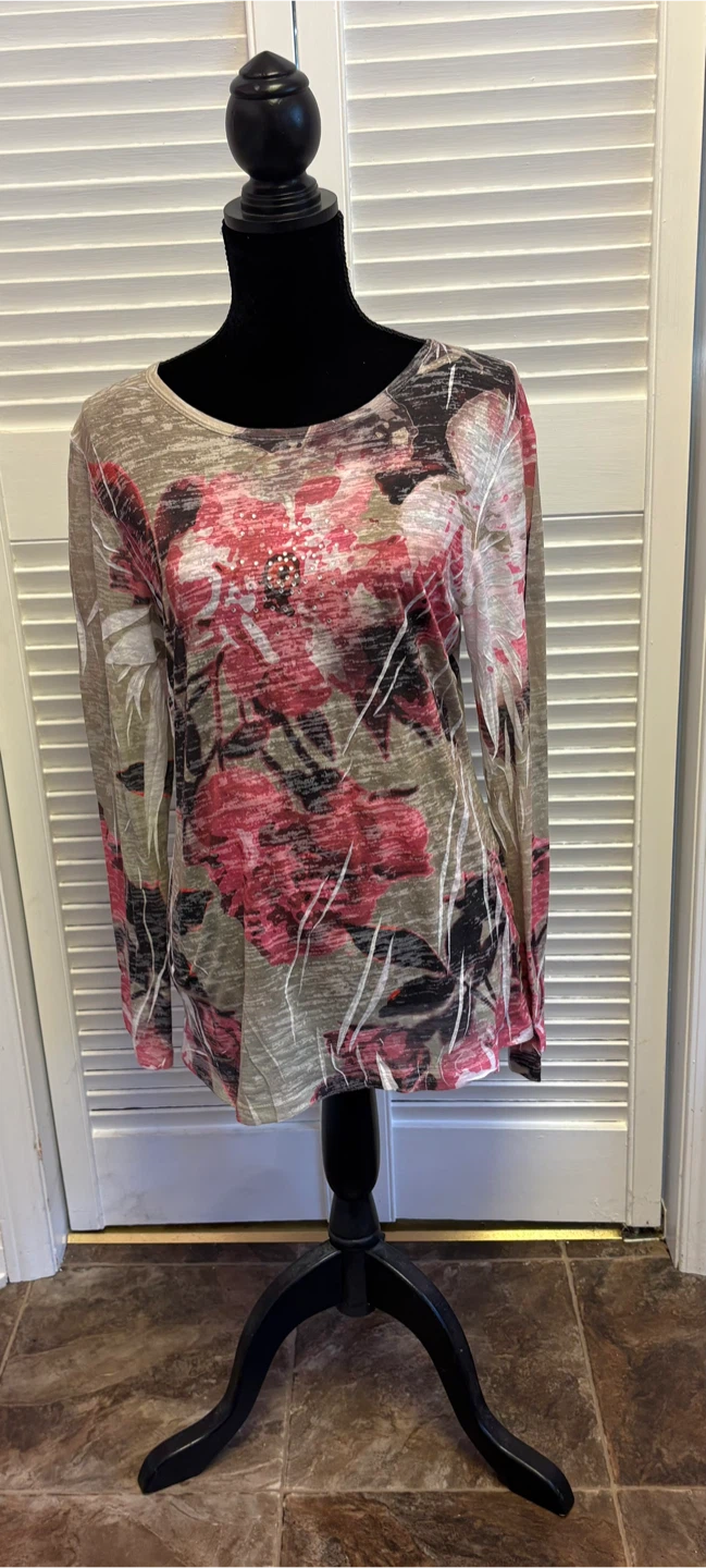 ✨✨Cleo Floral Long Sleeve Top XL