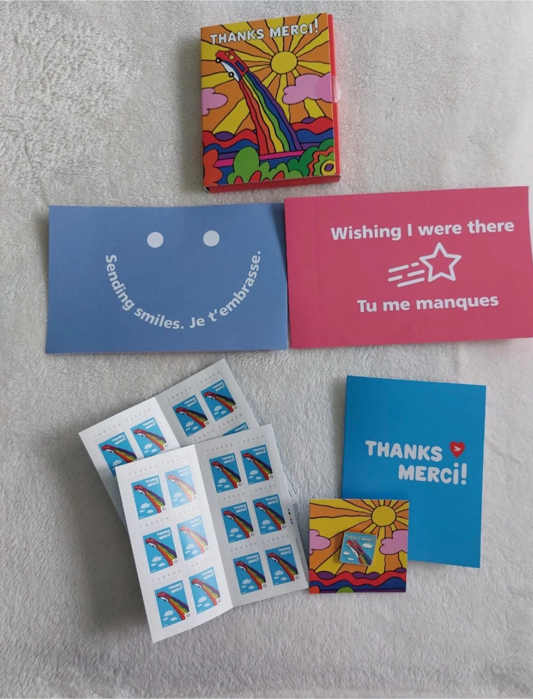 Canada Post Employee Thank You Stamp And Pin Set, new in box - photo 3