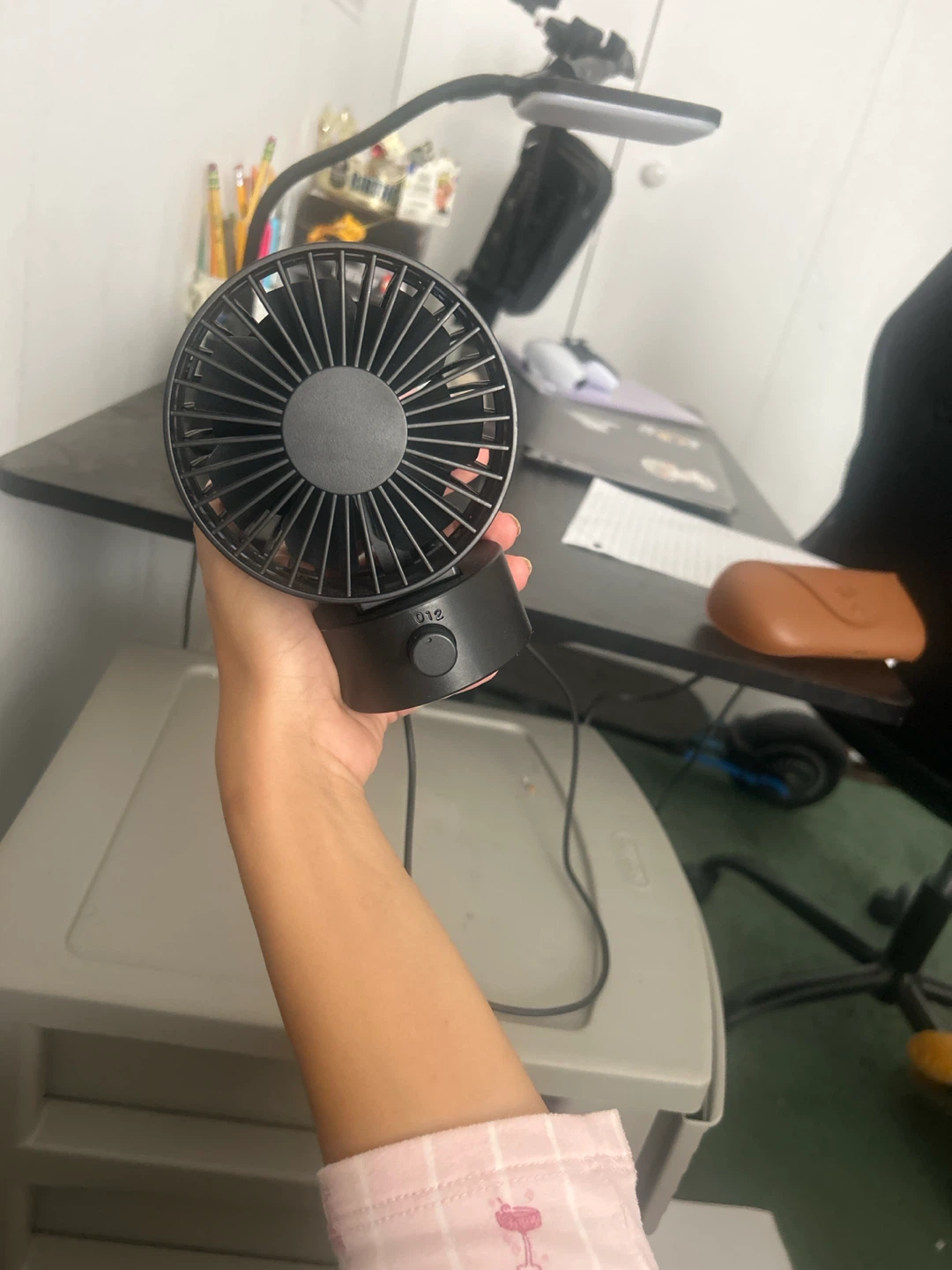 Black USB Desk Fan