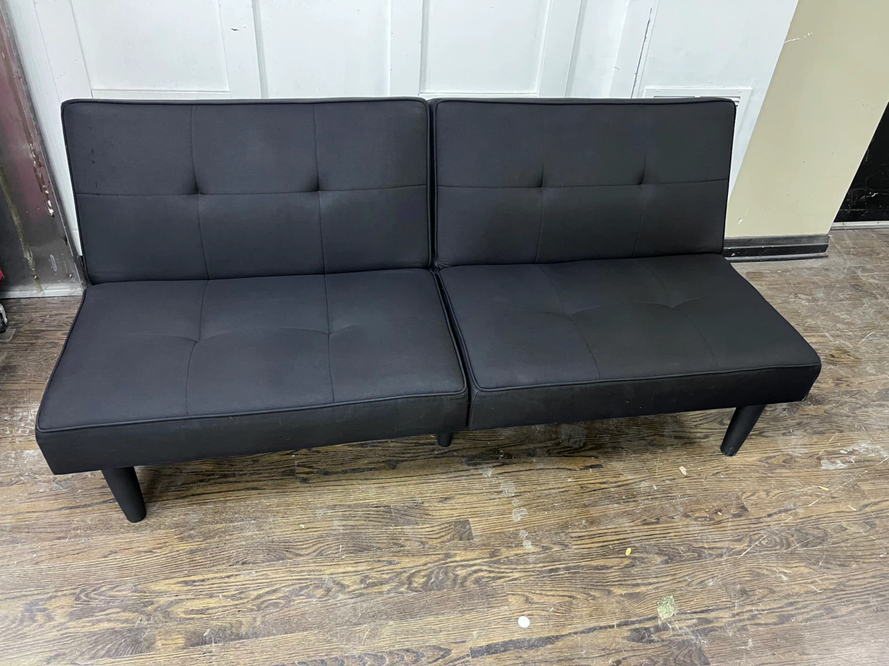 Black Convertible Futon Sofa