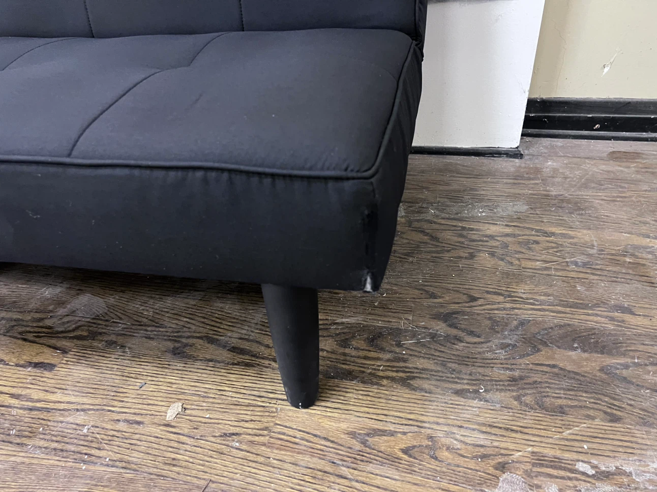 Black Convertible Futon Sofa - photo 5