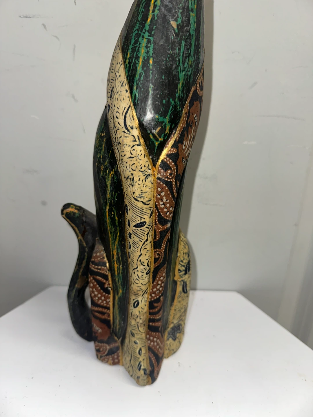 Tall Wood Cat Decor - photo 3