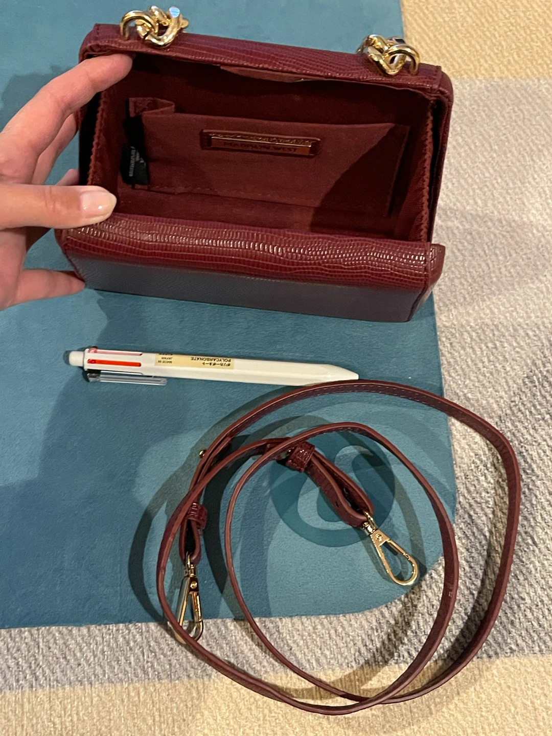 Madison West burgundy crossbody bag - photo 2