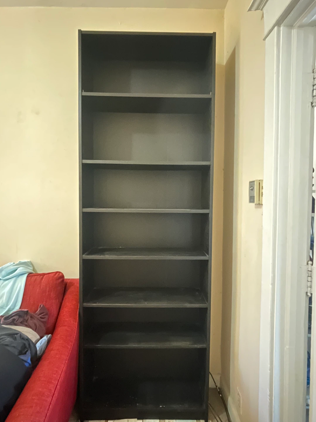 Tall Black Bookshelf