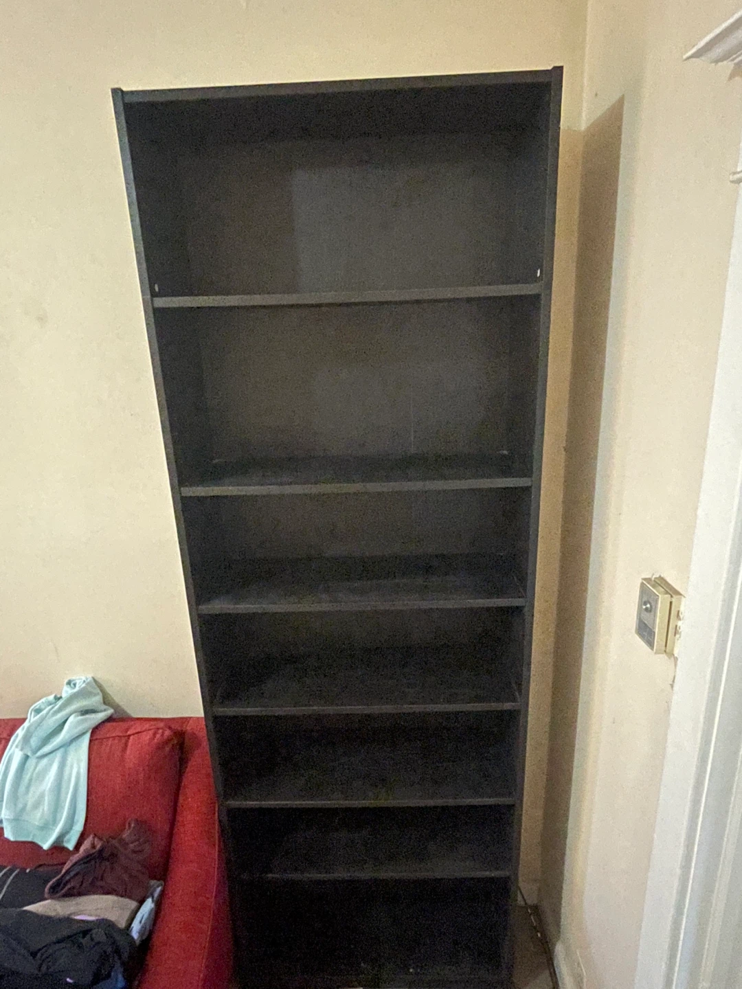 Tall Black Bookshelf - photo 2