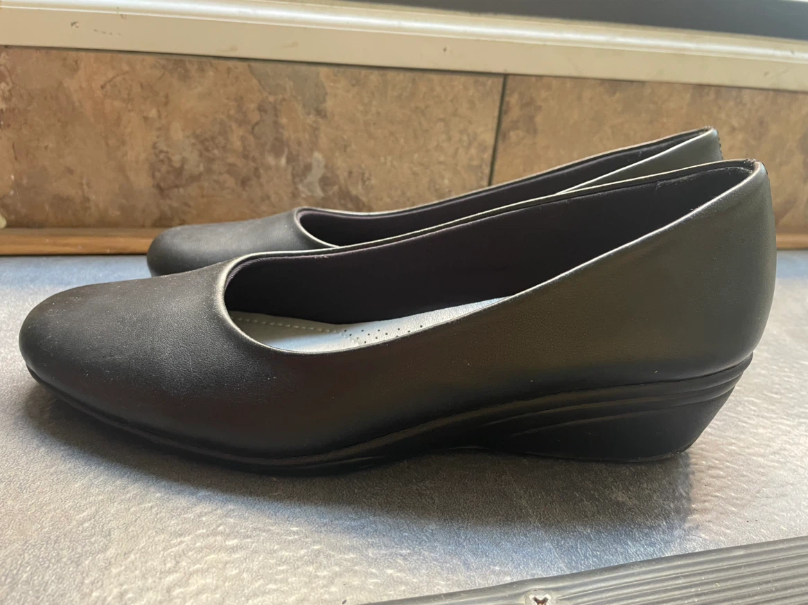 Black Wedge Shoes (Formal or Casual) - photo 3
