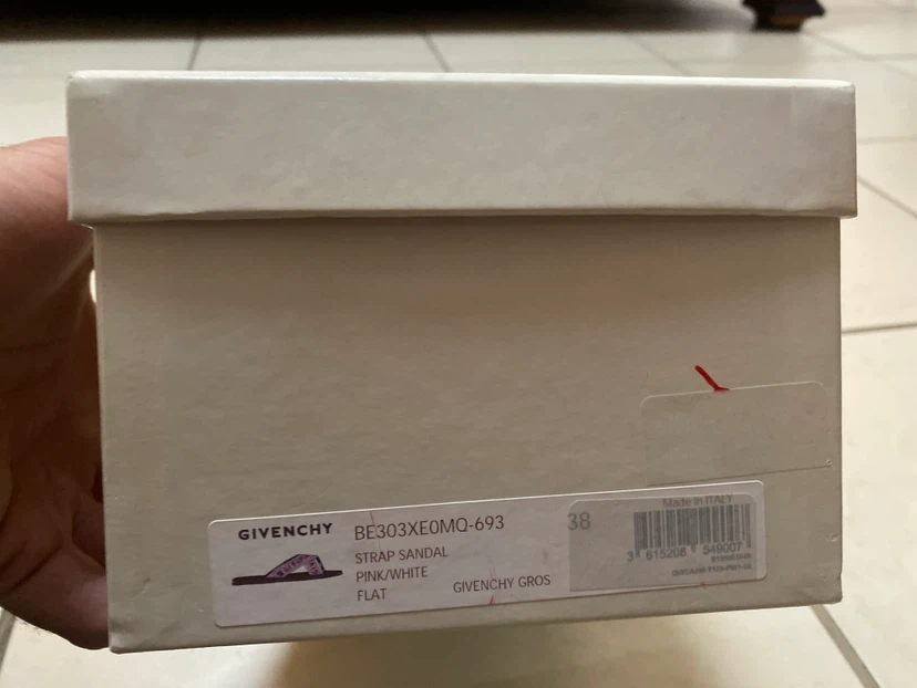 Givenchy Pink and White Flat Strap Sandals - photo 2