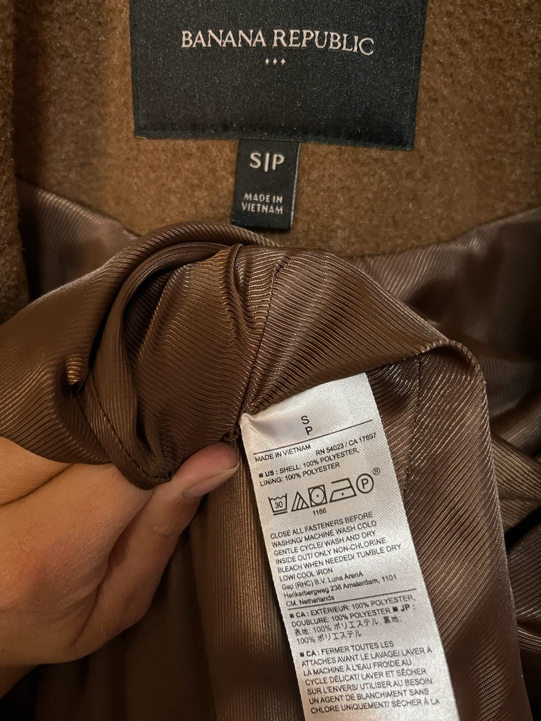 Banana Republic Camel Colored Long Coat - photo 4