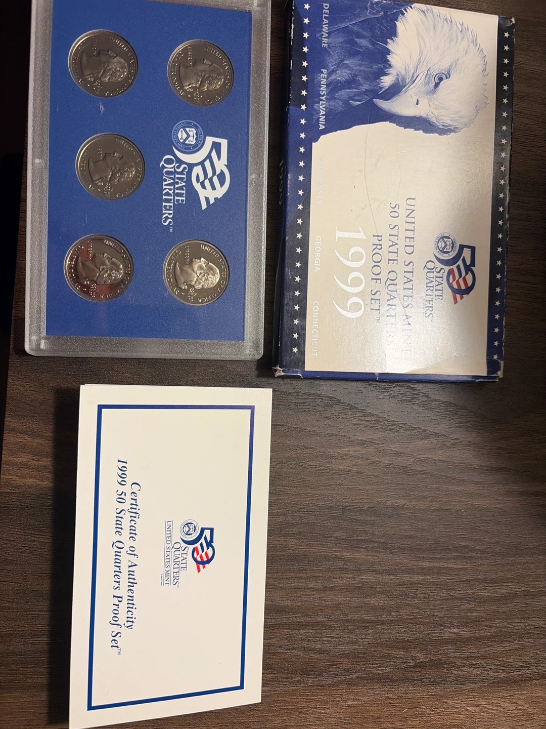 1999 United States Mint 50 State Quarters Proof Set