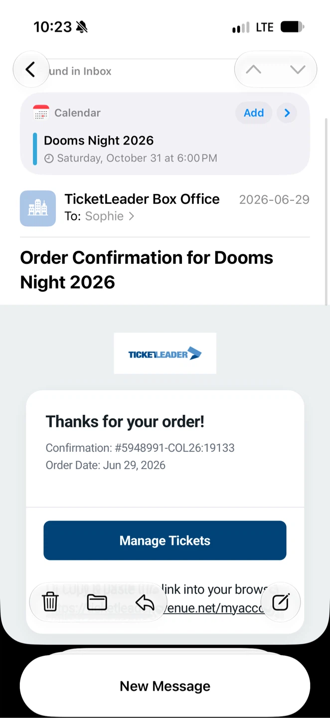 Dooms Night 2026 Ticket