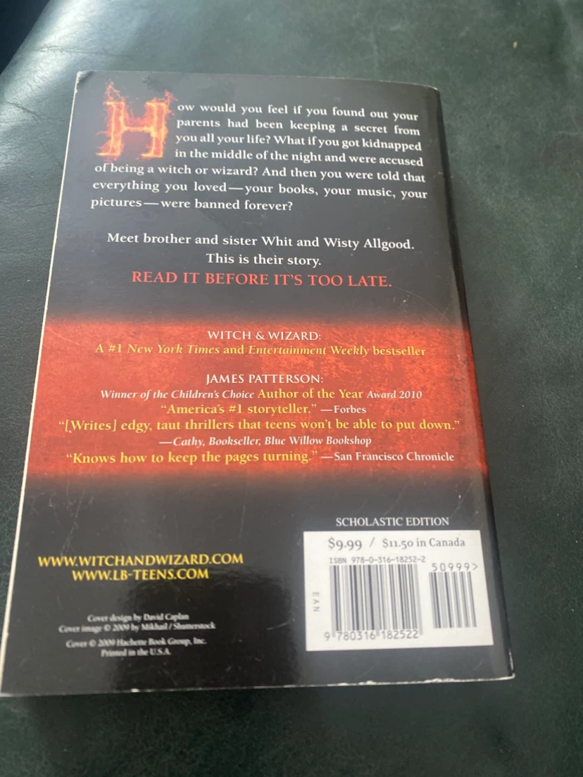 Witch & Wizard by James Patterson - photo 2