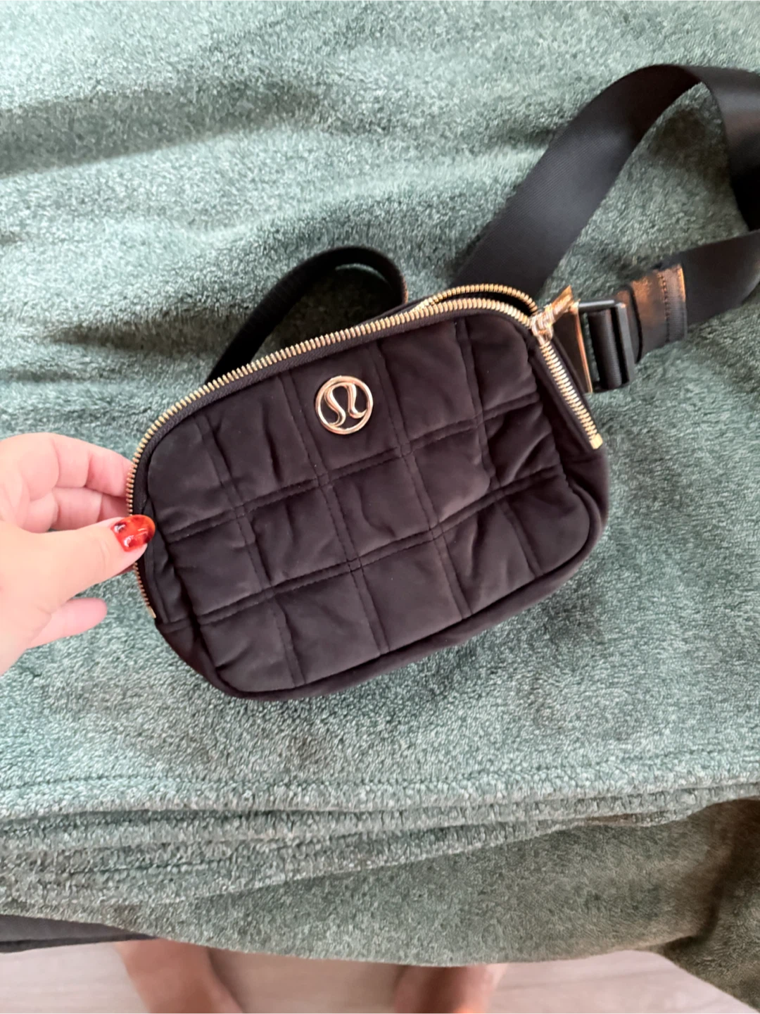 Lululemon Quilted Belt Bag Black