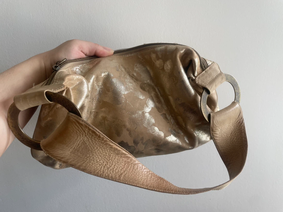 Metallic Gold Shoulder Bag