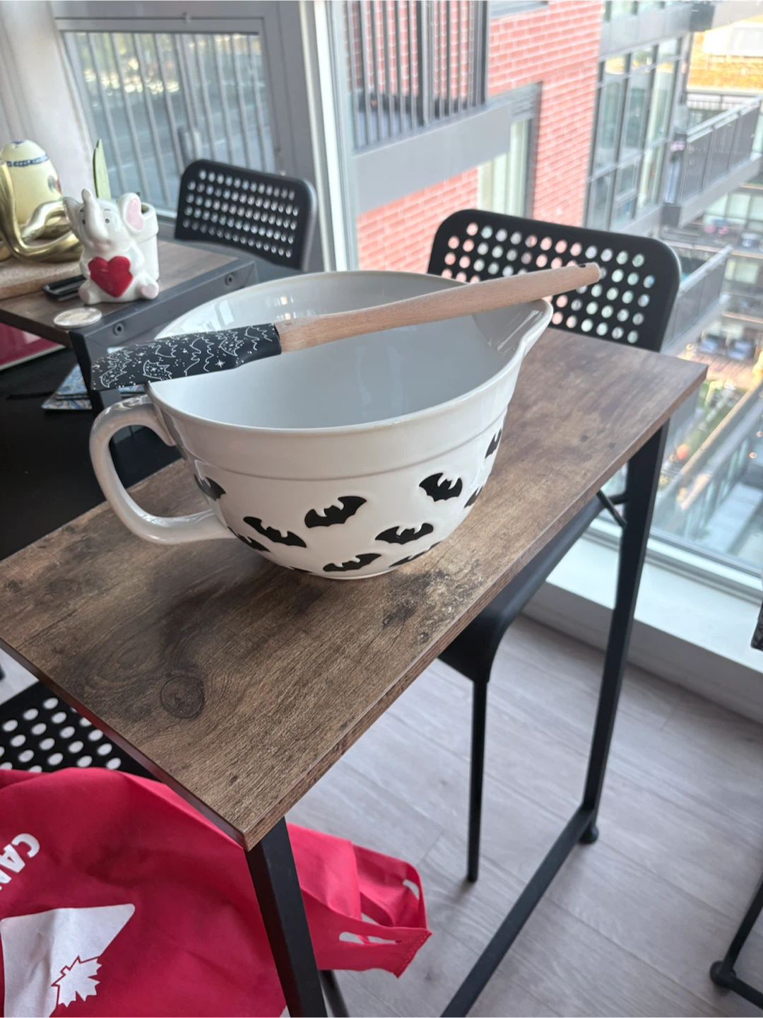The Bake Shop Bat Mixing Bowl with Spatula