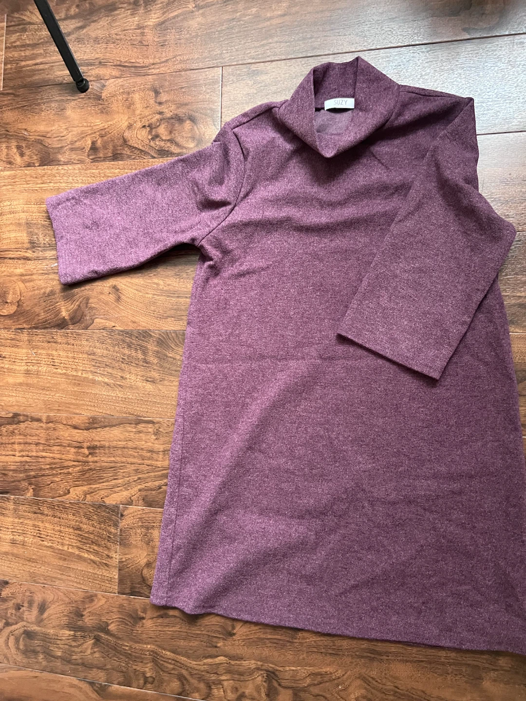 Suzy Shier Purple Turtleneck Top
