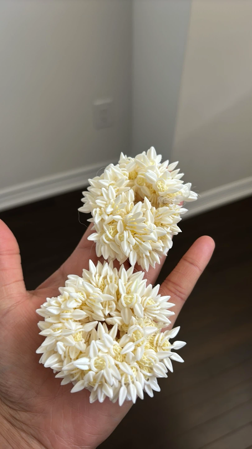 Jasmine Flower Hair Scrunchies