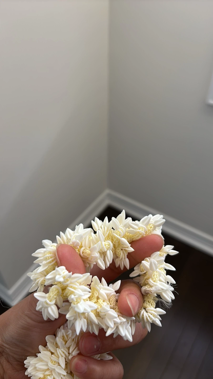 Jasmine Flower Hair Scrunchies - photo 2