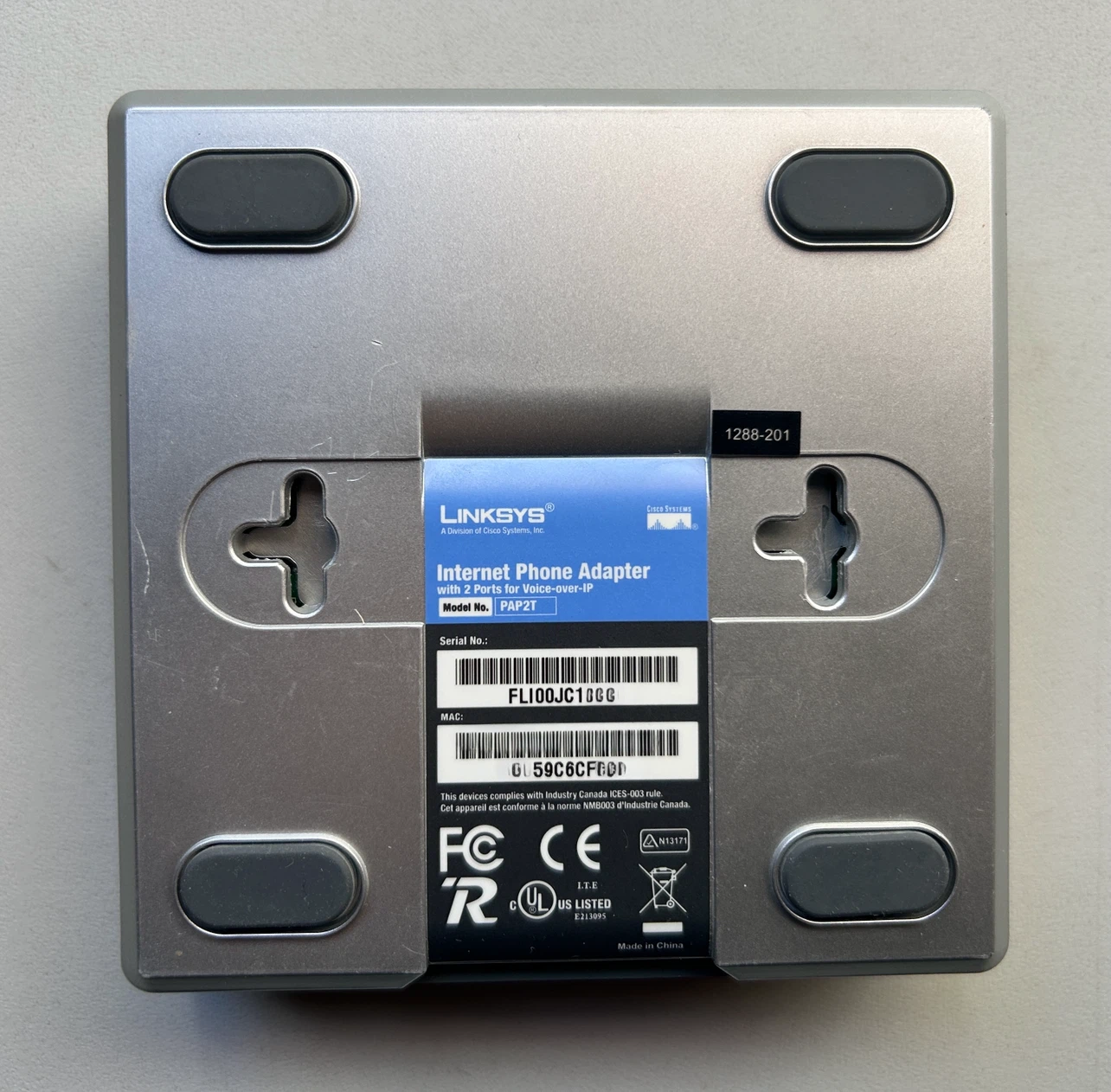 Linksys PAP2T Internet Phone Adapter - photo 2